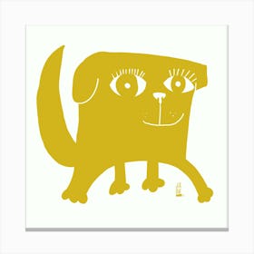 Strange Yellow Dog Canvas Print