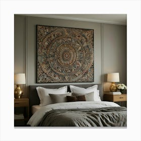 Asian Bedroom Decor Canvas Print