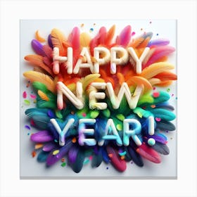 Happy New Year 1 Canvas Print