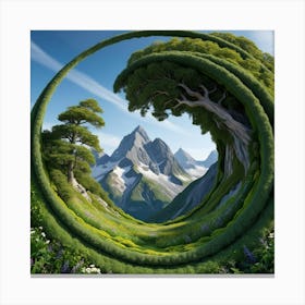 Circle Of Trees Canvas Print