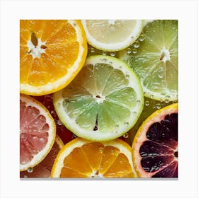 Citrus Fruit Slices 1 Canvas Print