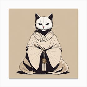 Zen Cat Canvas Print