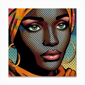 Njeri Pop African Woman Canvas Print