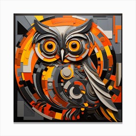 Abstract Owl 2 Canvas Print