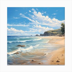 Gentle Summer Waves Canvas Print