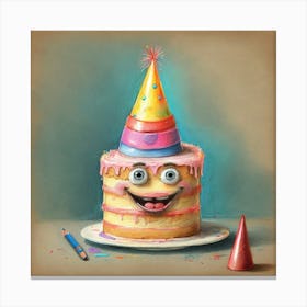 Birthday Cake 19 Canvas Print