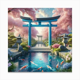 Koi Pond 7 Canvas Print