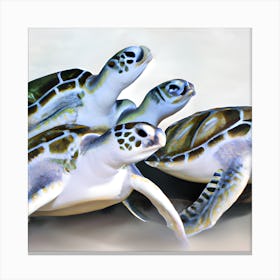 Cute Turtles Canvas Print
