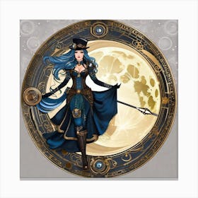 Steampunk Girl 15 Canvas Print