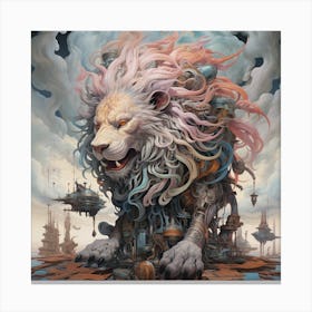 Lion Of The City Canvas Print