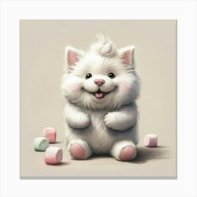 Cute Samoyed Canvas Print