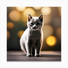 British Shorthair Cat Canvas Print