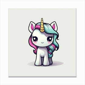 Cute Unicorn 737 Canvas Print