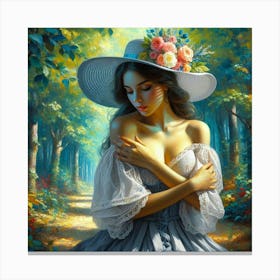 Woman In The Woods8 Canvas Print