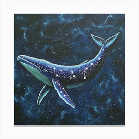 Starry Whale 01 Canvas Print