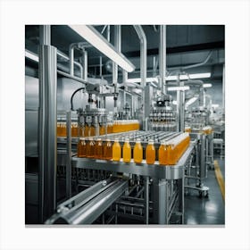 Factory Production Line Canvas Print