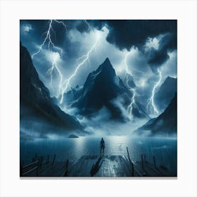 Lightning In The Sky 57 Canvas Print