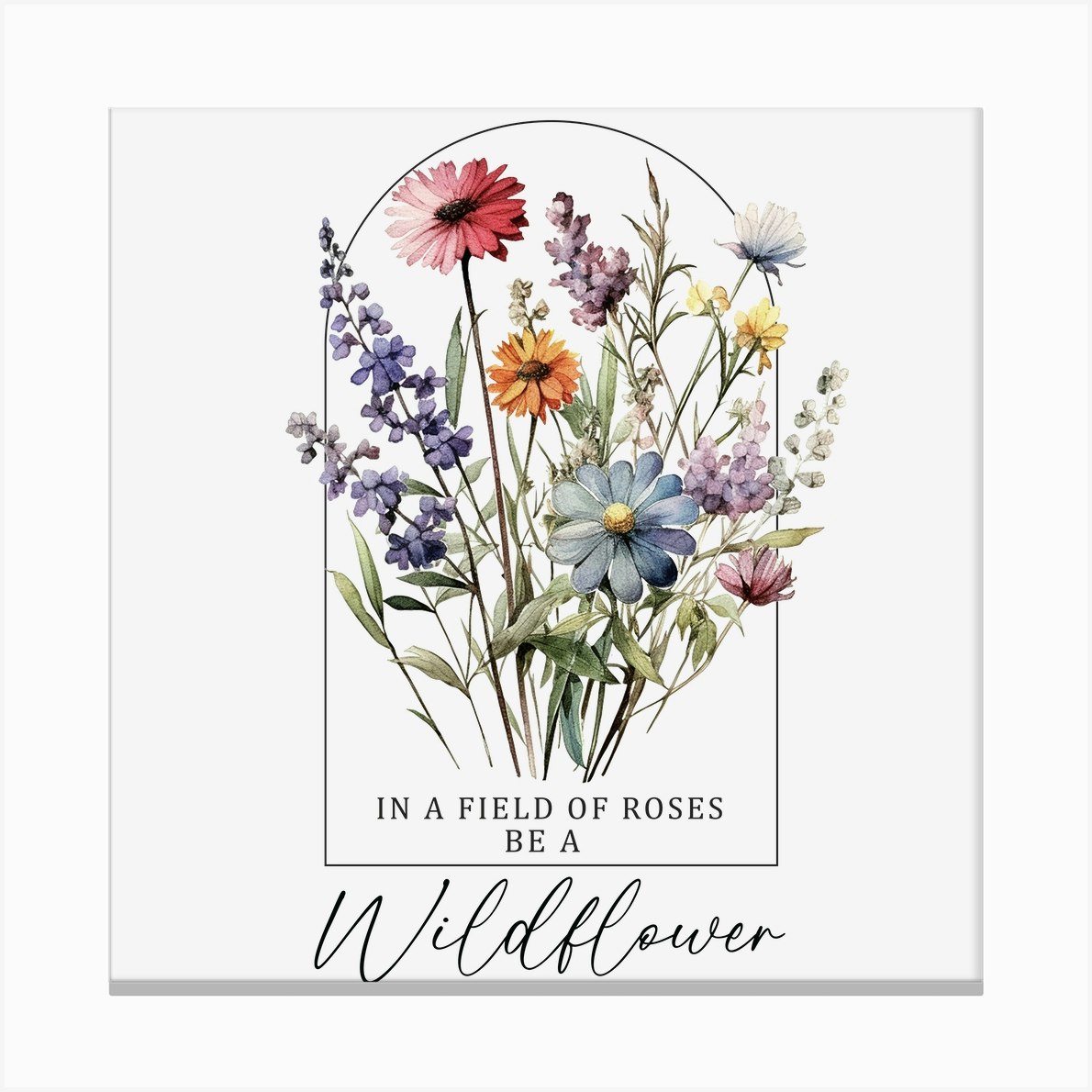 In A Field of Roses SHE IS A WILDFLOWER Sign  Little Girl's Room Wall –  Simple Home & Family