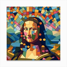 Mosaic Lisa Canvas Print