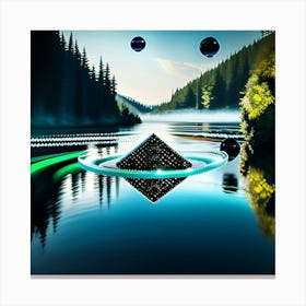 Triangle rock in hulihoop  Canvas Print