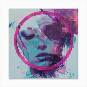 Abstract woman portrait Canvas Print