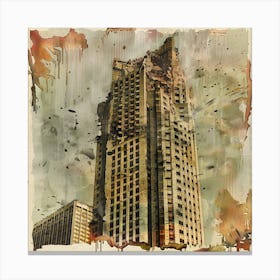 Detroit Skyline Canvas Print