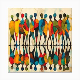 'People' 2 - colorful cubism, cubism, cubist art,    abstract art, abstract painting  city wall art, colorful wall art, home decor, minimal art, modern wall art, wall art, wall decoration, wall print colourful wall art, decor wall art, digital art, digital art download, interior wall art, downloadable art, eclectic wall, fantasy wall art, home decoration, home decor wall, printable art, printable wall art, wall art prints, artistic expression, contemporary, modern art print, Canvas Print