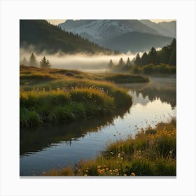 Misty Morning Canvas Print