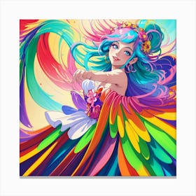 Rainbow Girl 4 Canvas Print
