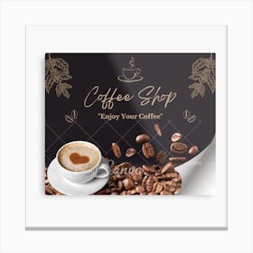 Coffee Shop Canvas Print