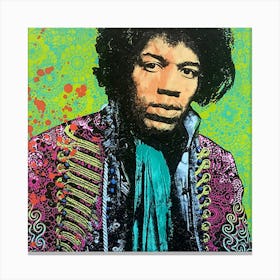 Jimi Hendrix portrait Canvas Print