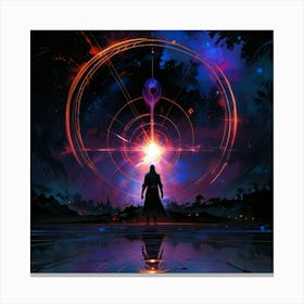 Man Of A Circle Canvas Print