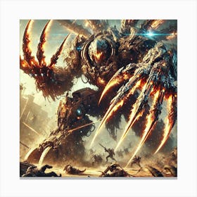 Ragnarok Titan Claws Iron Commonwealth Canvas Print