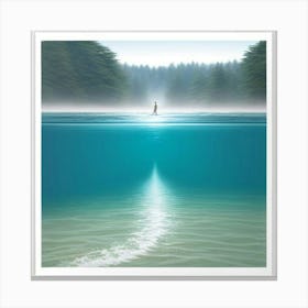 Into The Water Art Print Canvas Print