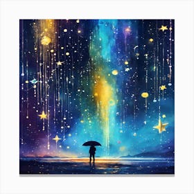 Starry Night Sky Canvas Print