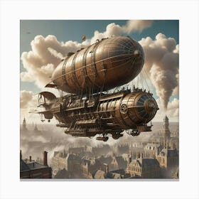 Steampunk Airship 1 Canvas Print