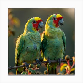 Parrots Canvas Print