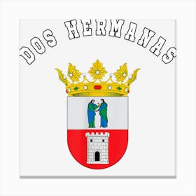 Dos Hermanas Coat Of Arms Flag National Pride Gift Canvas Print