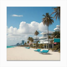 Miami Beach Canvas Print