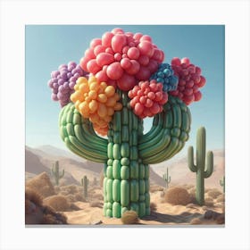 Balloon Cactus 5 Canvas Print