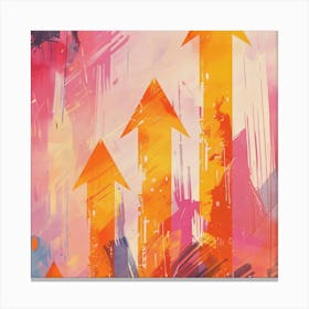 Upward Arrows Canvas Print