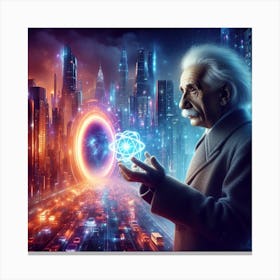 Albert Einstein 7 Canvas Print