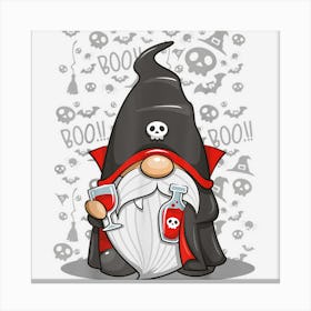 Imp Pumpkin Gnome Halloween Vampire Monster Costume Canvas Print