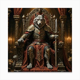 King Of The Wolves Canvas Print