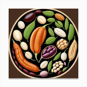 Legumes As A Logo (69) Canvas Print