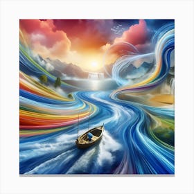 Rainbow River Canvas Print