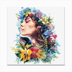 Flower Girl 22 Canvas Print