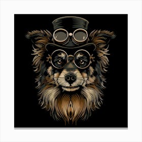 Steampunk Dog 37 Canvas Print