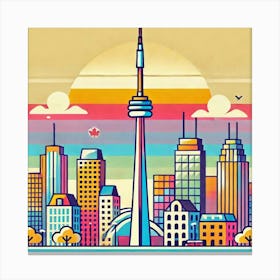 Cn Tower 3 Canvas Print