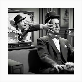 'The Tv Man' Canvas Print